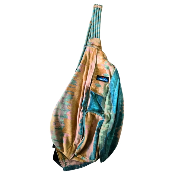 Kavu Handbags - KAVU Rope Bag Canvas Crossbody Sling Backpack Purse Coastal Tie Dye Pattern